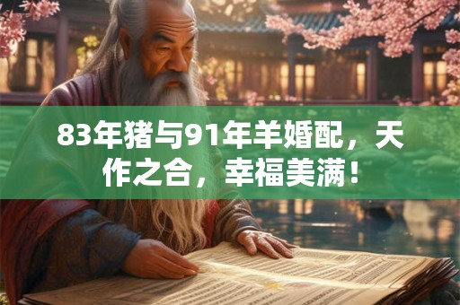 83年猪与91年羊婚配，天作之合，幸福美满！