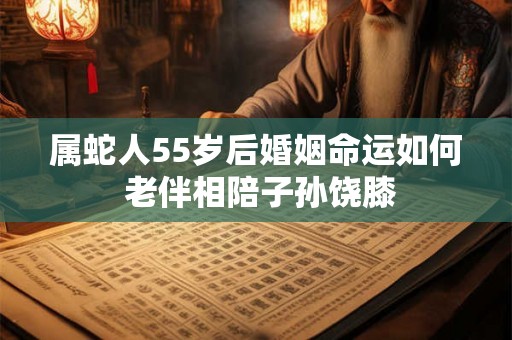 属蛇人55岁后婚姻命运如何 老伴相陪子孙饶膝 属蛇人55岁后婚姻命运如何 老伴相陪子孙饶膝
