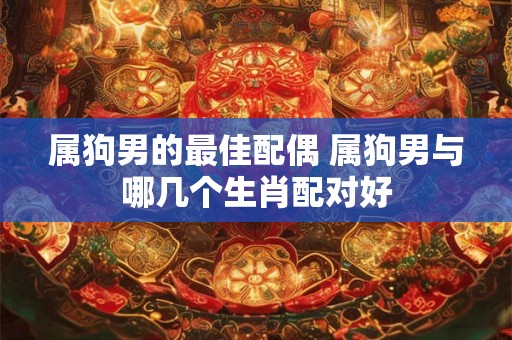 属狗男的最佳配偶 属狗男与哪几个生肖配对好