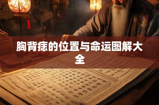 胸背痣的位置与命运图解大全