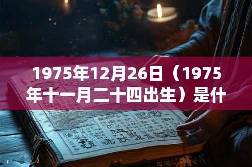 1975年12月26日（1975年十一月二十四出生）是什么命_命运如何