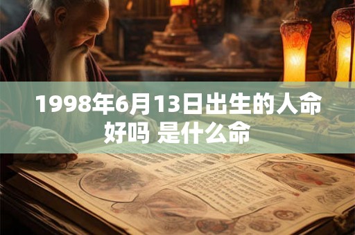 1998年6月13日出生的人命好吗 是什么命