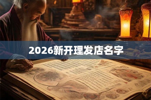 2026新开理发店名字