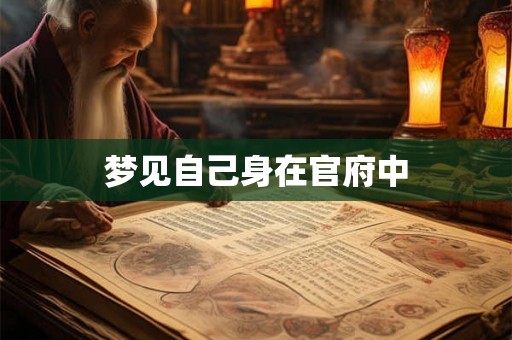 梦见自己身在官府中