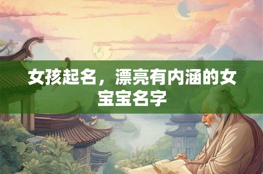 女孩起名，漂亮有内涵的女宝宝名字