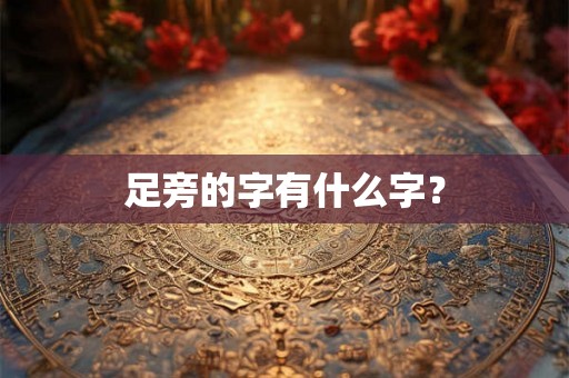 足旁的字有什么字？