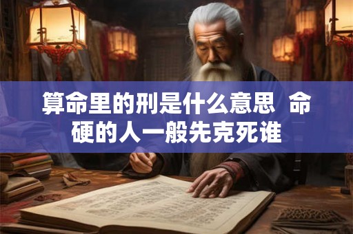 算命里的刑是什么意思  命硬的人一般先克死谁