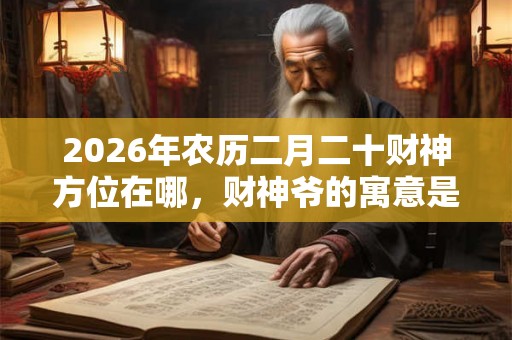 2026年农历二月二十财神方位在哪，财神爷的寓意是什么？