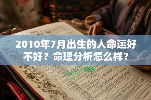 2010年7月出生的人命运好不好?命理分析怎么样? 2010年7月出生的人命运好不好?命理分析怎么样?