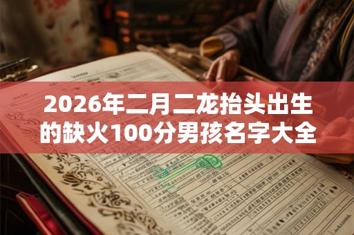 2026年二月二龙抬头出生的缺火100分男孩名字大全