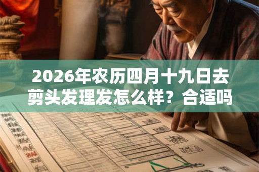 2026年农历四月十九日去剪头发理发怎么样？合适吗？