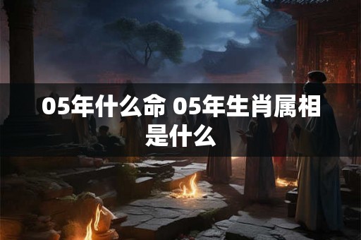 05年什么命 05年生肖属相是什么
