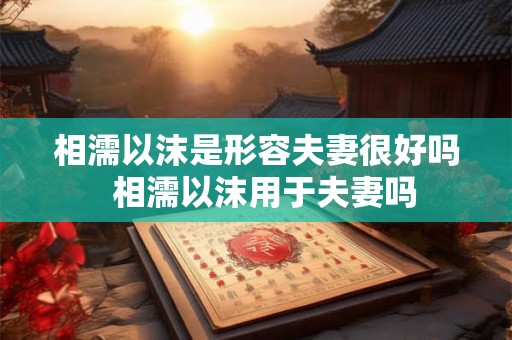 相濡以沫是形容夫妻很好吗  相濡以沫用于夫妻吗