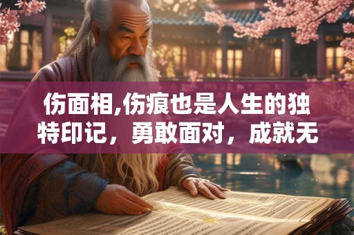 伤面相,伤痕也是人生的独特印记，勇敢面对，成就无悔人生