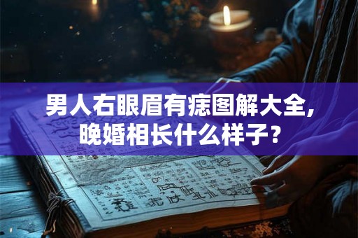 男人右眼眉有痣图解大全,晚婚相长什么样子？