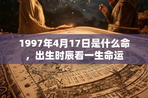 1997年4月17日是什么命,出生时辰看一生命运 1997年4月17日是什么命,出生时辰看一生命运