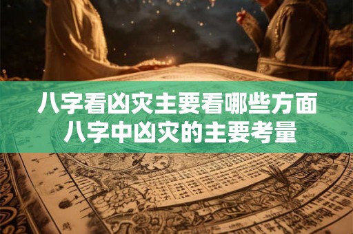八字看凶灾主要看哪些方面 八字中凶灾的主要考量
