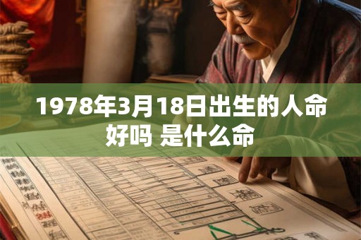1978年3月18日出生的人命好吗 是什么命