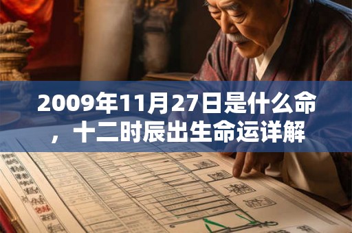 2009年11月27日是什么命,十二时辰出生命运详解 2009年11月27日是什么命,十二时辰出生命运详解