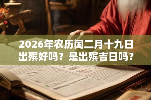 2026年农历闰二月十九日出殡好吗？是出殡吉日吗？