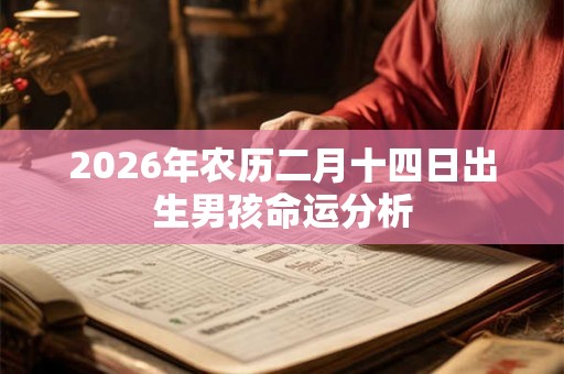2026年农历二月十四日出生男孩命运分析 2026年农历二月十四日出生男孩命运分析