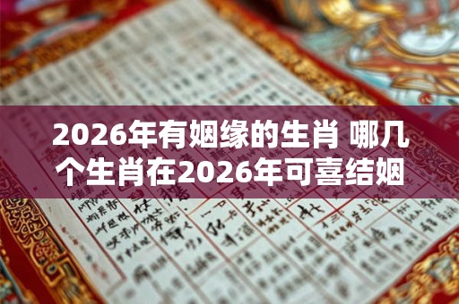 2026年有姻缘的生肖 哪几个生肖在2026年可喜结姻缘 2026年有姻缘的生肖 哪几个生肖在2026年可喜结姻缘