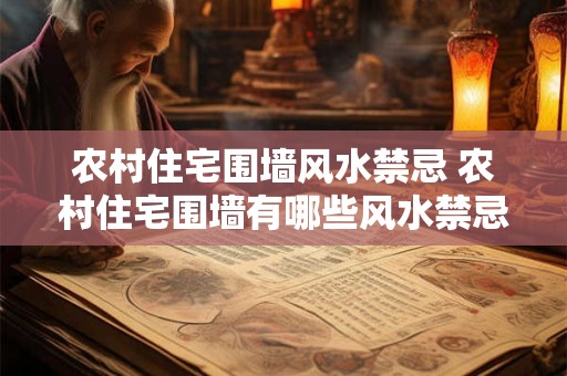 农村住宅围墙风水禁忌 农村住宅围墙有哪些风水禁忌