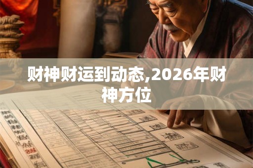 财神财运到动态,2026年财神方位