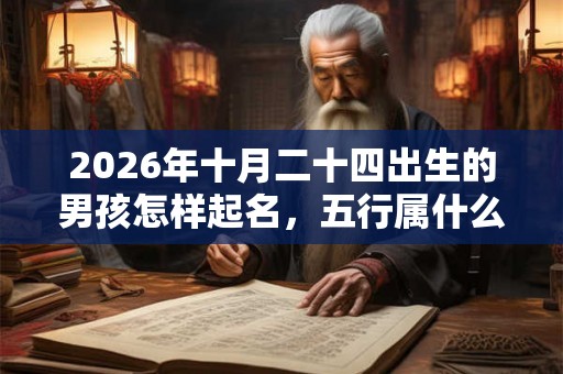 2026年十月二十四出生的男孩怎样起名，五行属什么
