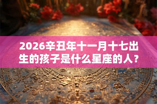 2026辛丑年十一月十七出生的孩子是什么星座的人? 2026辛丑年十一月十七出生的孩子是什么星座的人?