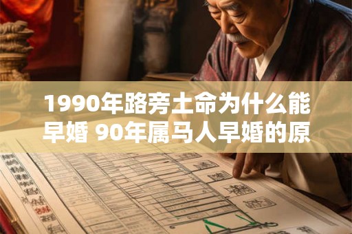 1990年路旁土命为什么能早婚 90年属马人早婚的原因