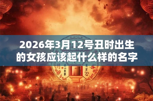 2026年3月12号丑时出生的女孩应该起什么样的名字