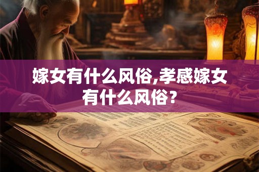 嫁女有什么风俗,孝感嫁女有什么风俗？