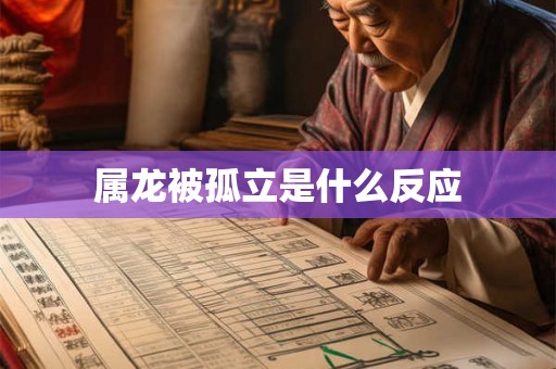 属龙被孤立是什么反应