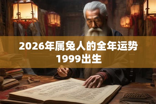 2026年属兔人的全年运势1999出生
