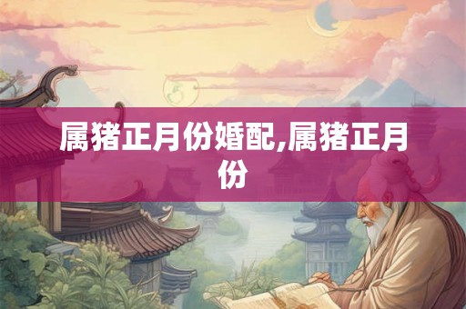 属猪正月份婚配,属猪正月份