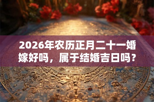 2026年农历正月二十一婚嫁好吗，属于结婚吉日吗？