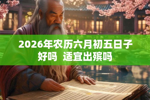 2026年农历六月初五日子好吗  适宜出殡吗