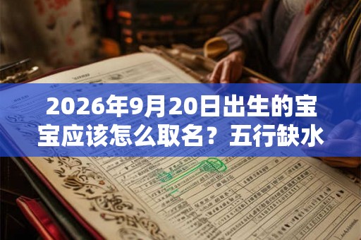 2026年9月20日出生的宝宝应该怎么取名？五行缺水怎么办？