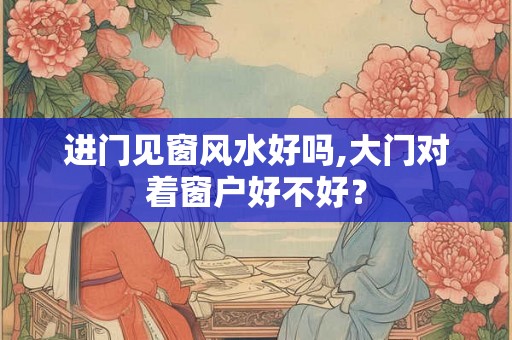 进门见窗风水好吗,大门对着窗户好不好？