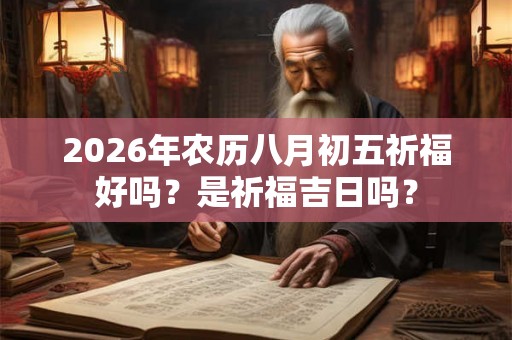 2026年农历八月初五祈福好吗？是祈福吉日吗？