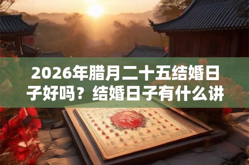 2026年腊月二十五结婚日子好吗？结婚日子有什么讲究？