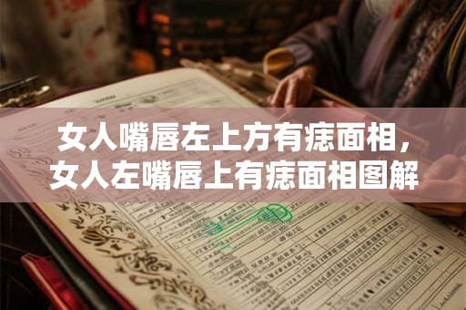 女人嘴唇左上方有痣面相，女人左嘴唇上有痣面相图解