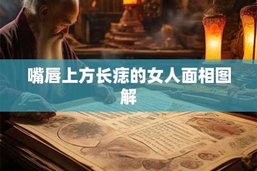 嘴唇上方长痣的女人面相图解