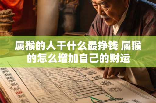 属猴的人干什么最挣钱 属猴的怎么增加自己的财运