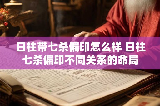 日柱带七杀偏印怎么样 日柱七杀偏印不同关系的命局