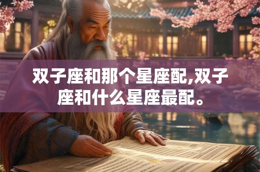 双子座和那个星座配,双子座和什么星座最配。
