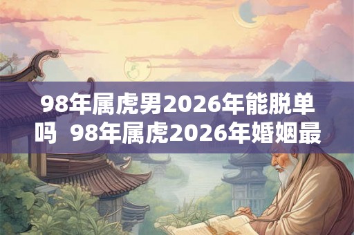 98年属虎男2026年能脱单吗 98年属虎2026年婚姻最终归宿 98年属虎男2026年能脱单吗 98年属虎2026年婚姻最终归宿