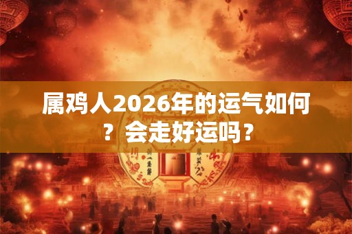 属鸡人2026年的运气如何？会走好运吗？