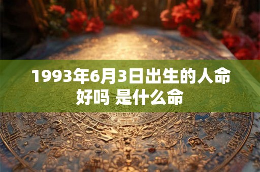 1993年6月3日出生的人命好吗 是什么命